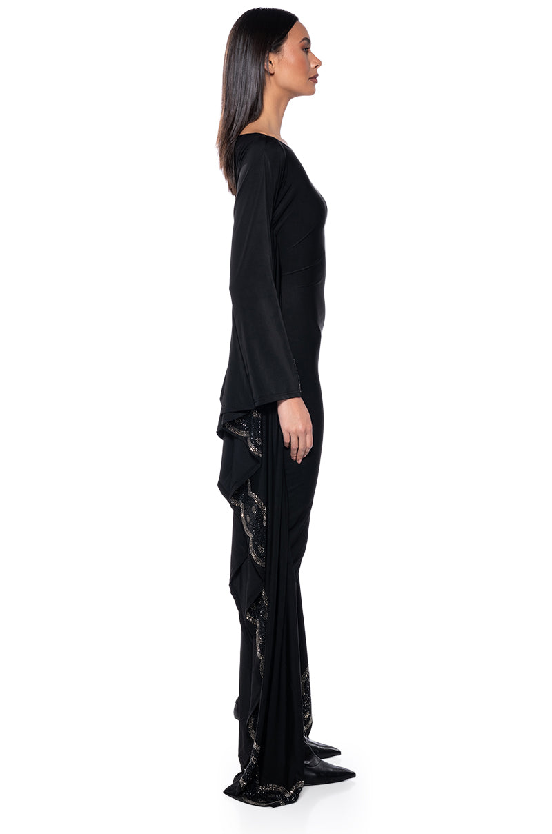 Detail View All In The Details Embellished Oversize Jumpsuit 3