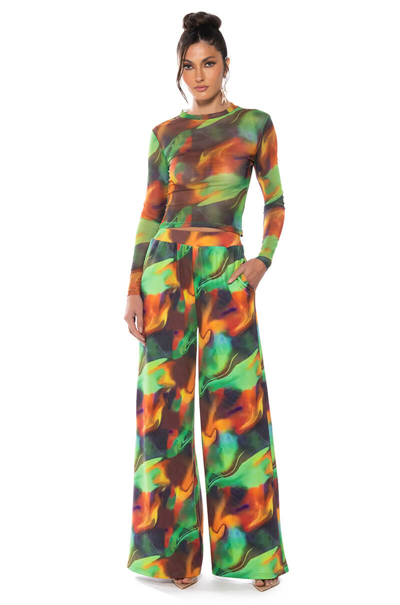 Side View All Natural Mesh Long Sleeve