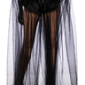 Front View All Of The Drama Tulle Overlay Sequined Fashion Short