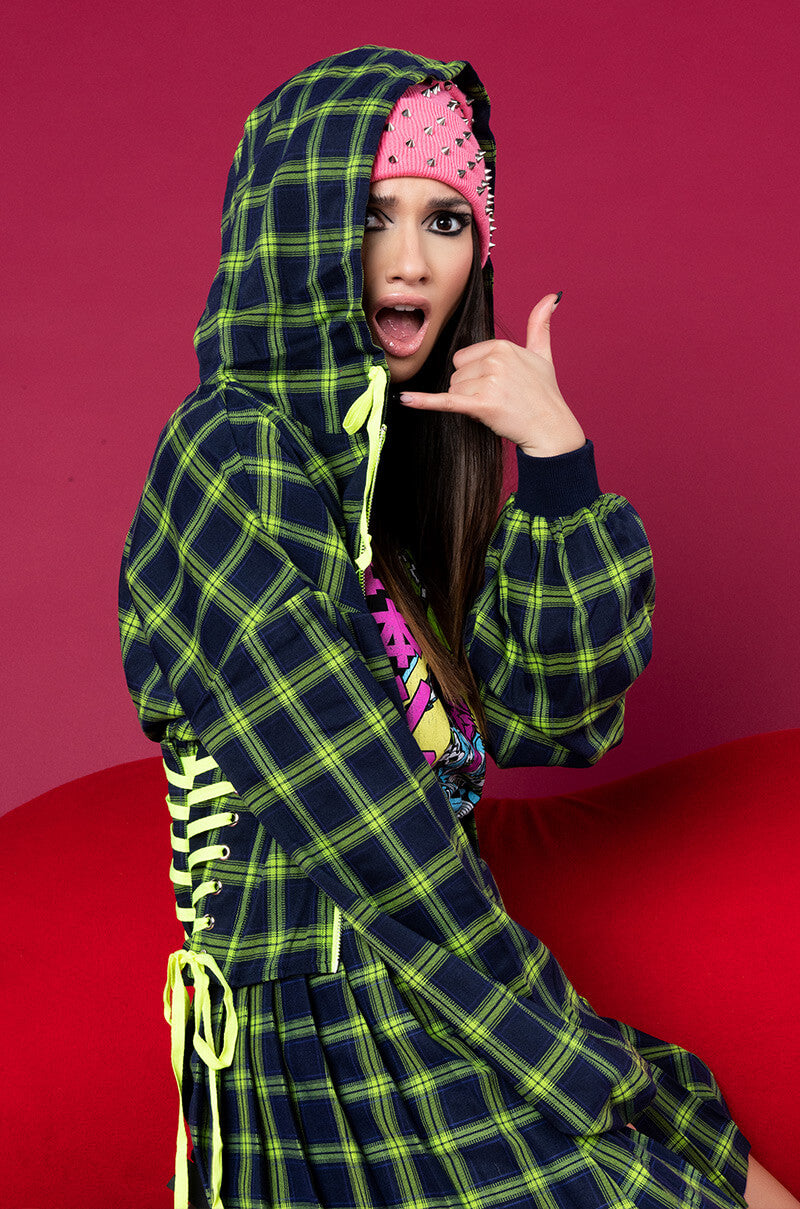 Side View All Of The Lights Corset Body Hoodie