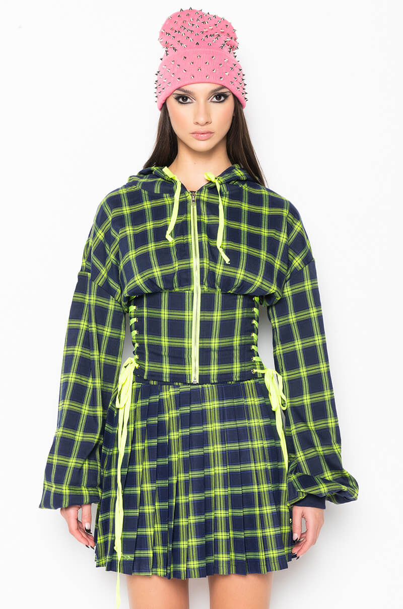 Full View All Of The Lights Corset Body Hoodie