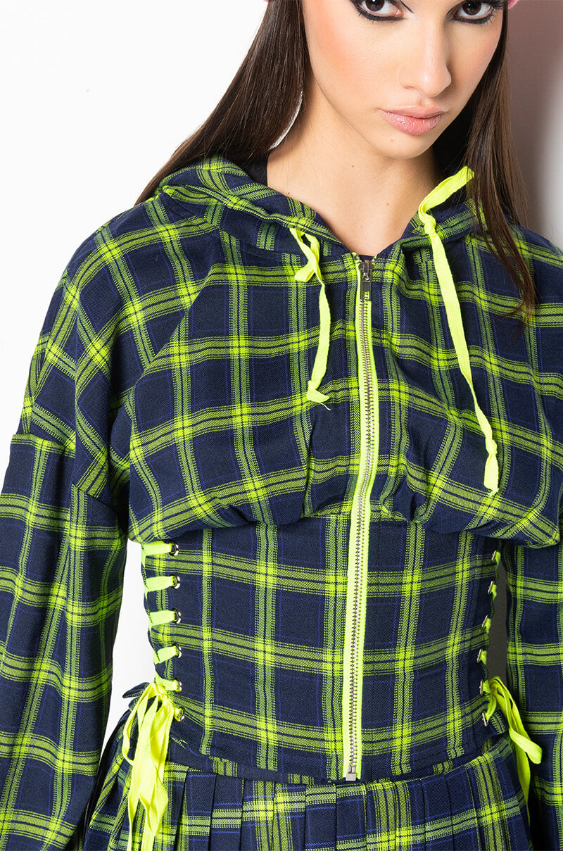 Extra View All Of The Lights Corset Body Hoodie