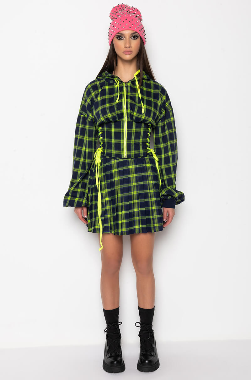 Extra View All Of The Lights Corset Body Hoodie