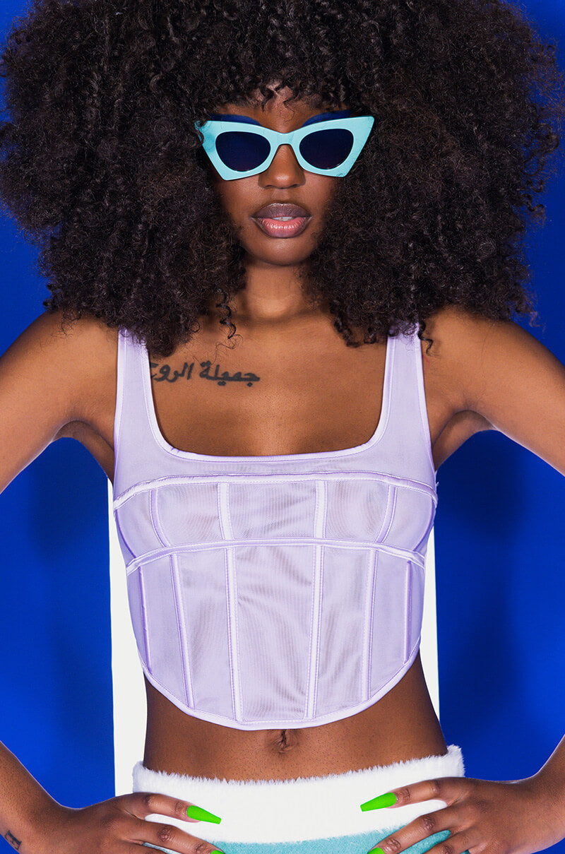 Front View All On Me Corset Top