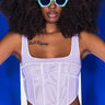 Front View All On Me Corset Top
