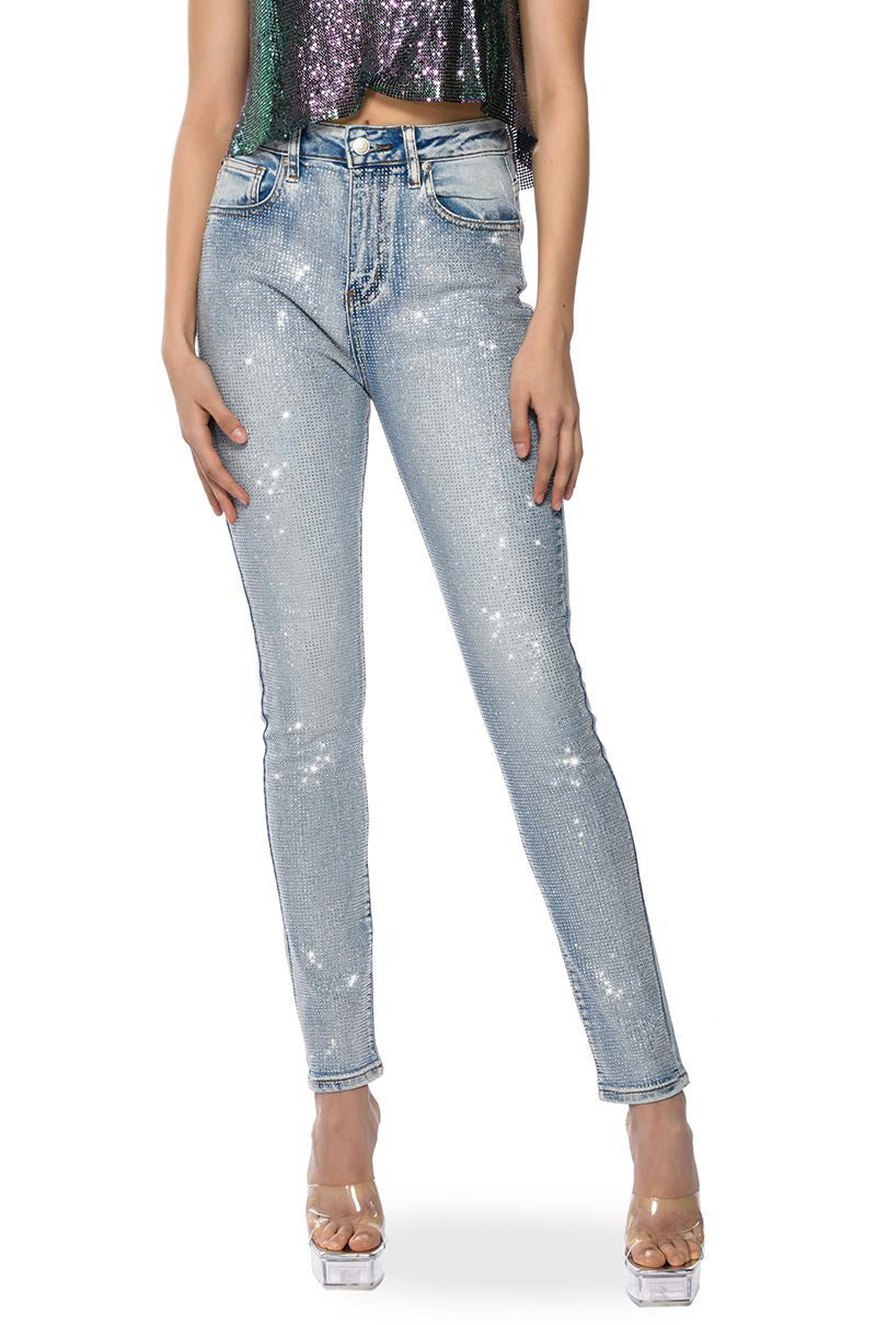 ALL OVER BLING JEANS view 0