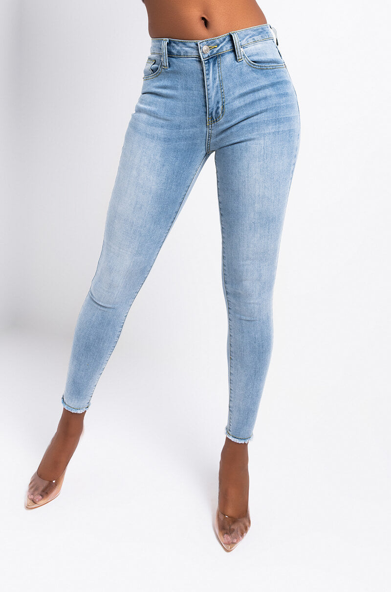 ALL OVER BACK LACE SKINNY JEANS view 0