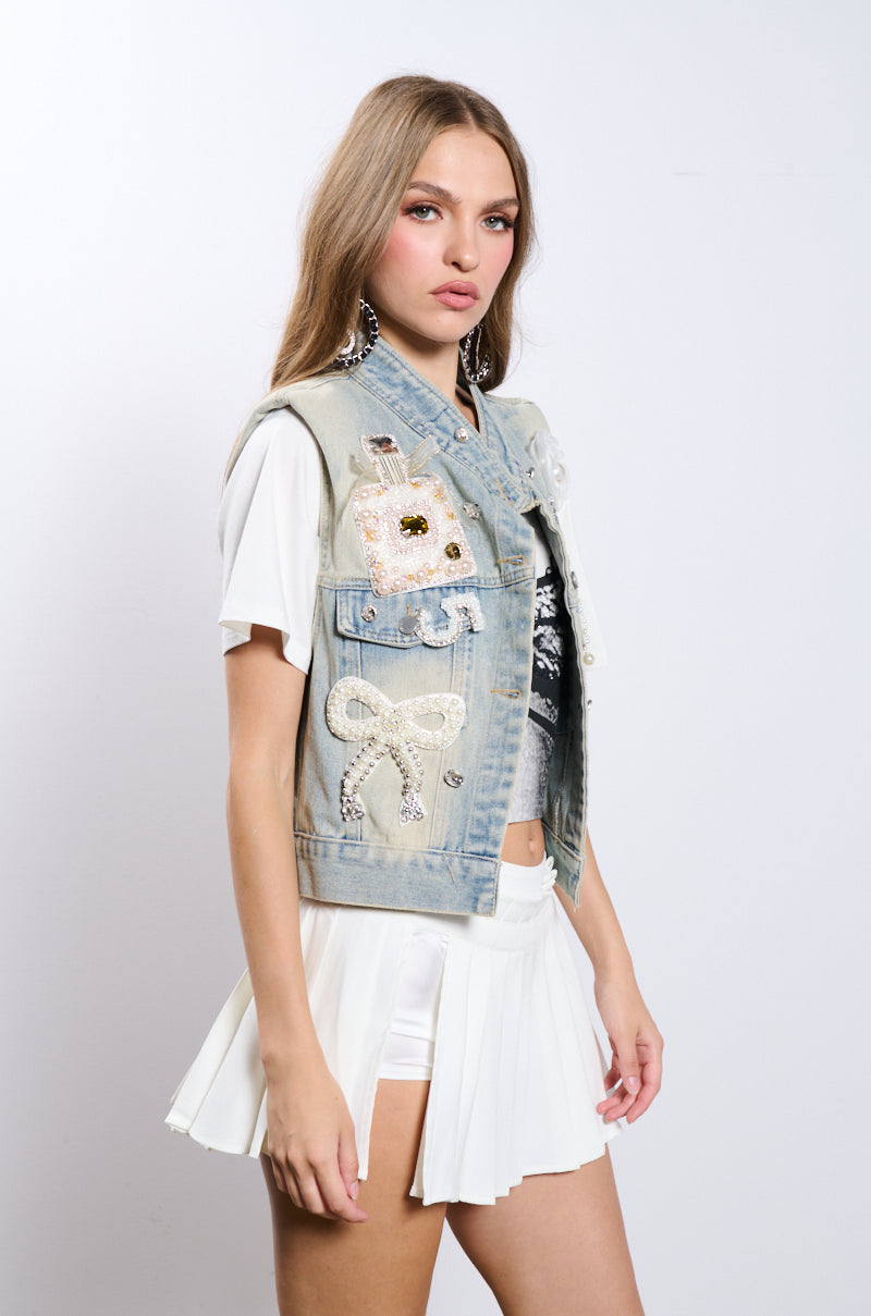ALL STARS DENIM VEST – AKIRA