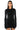 Front View All That Ruched Bodycon Gloved Mini Dress In Black