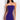 Front View All The Right Places Bandage Mini Dress in Black Purple