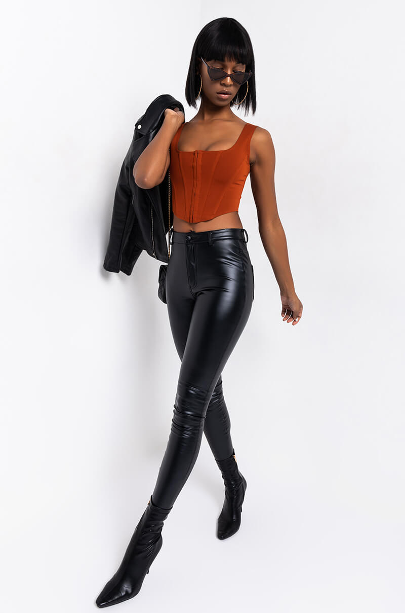  All You Need Corset Top in Rust