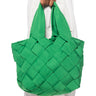 Front View All You Need Woven Puffer Tote