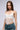 Side View All Your Love Halter Tie Neck Mesh Crop Tank In White