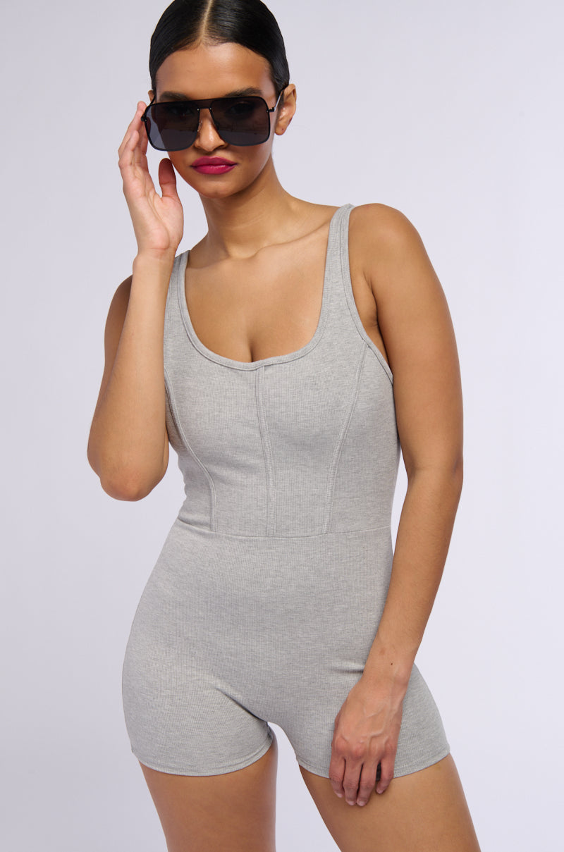 ALLIE FITTED TANK ROMPER view 0
