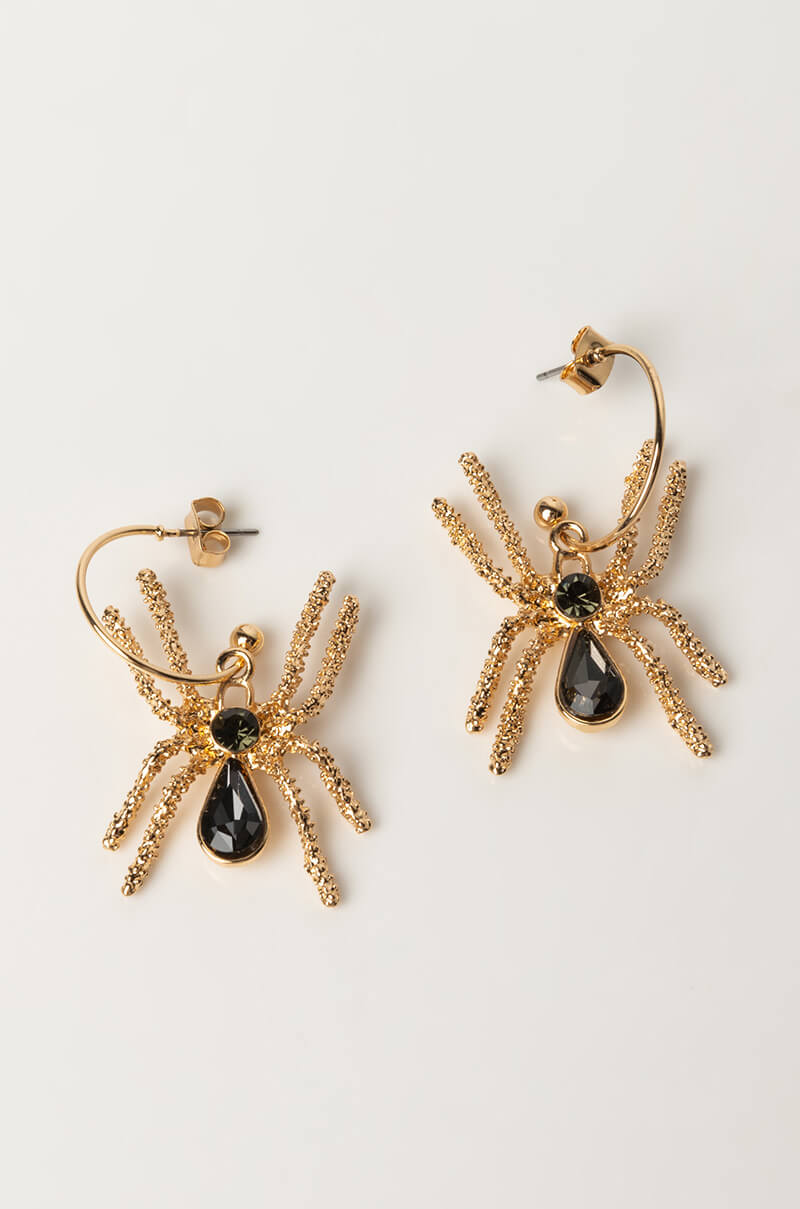 Side View Along Came A Spider Earrings 1