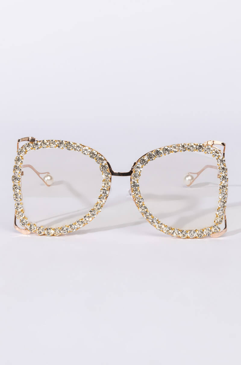 Back View Alpha Rhinestone Eyewear