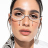 Front View Alpha Rhinestone Eyewear