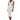 Front View Always A Slay This Way Low V Neck Midi Dress In White