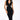 Front View Always A Slay This Way Low V Neck Midi Dress