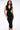 Front View Always A Slay This Way Low V Neck Midi Dress