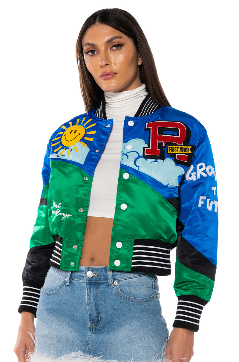 Front View Always And Forever Bomber
