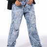 Front View Always First Straight Fit Acid Wash Jeans