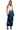 Back View Always Good Patchwork Denim Maxi Skirt