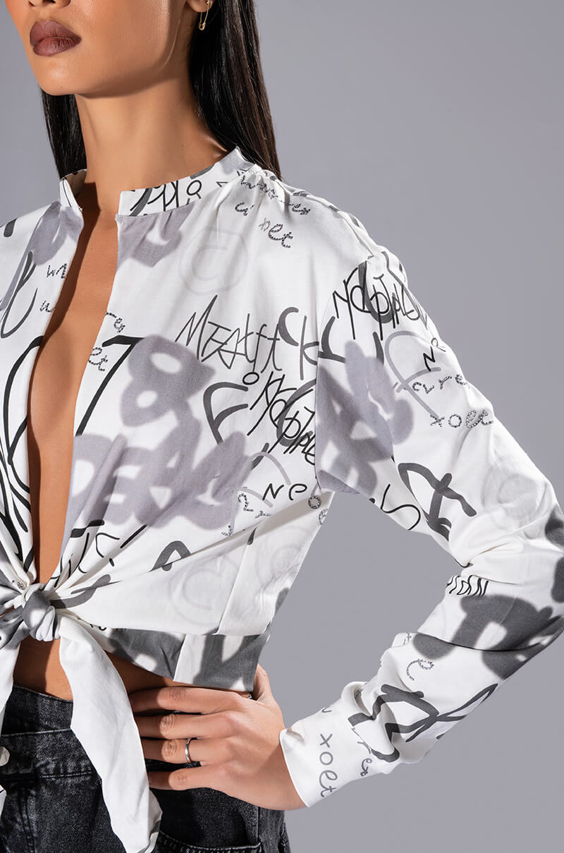 Full View Always In Style Tie Front Tshirt