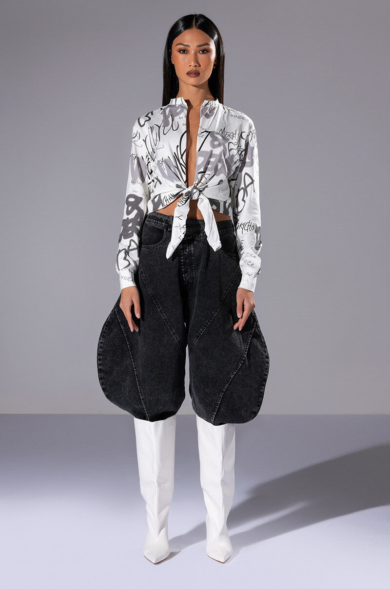 Extra View Always In Style Tie Front Tshirt