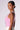 Side View Always Lucky Ribbed Sleeveless Bodysuit In Pink