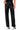 Front View Always On Time Faux Leather Studded Wide Leg Pant In Black