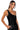 Side View Always On Time One Shoulder Studded Bodysuit In Black