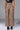 Front View Always Winning Faux Leather Cargo Pants In Beige