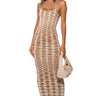 Front View Amani Knit Scoop Neck Maxi Dress