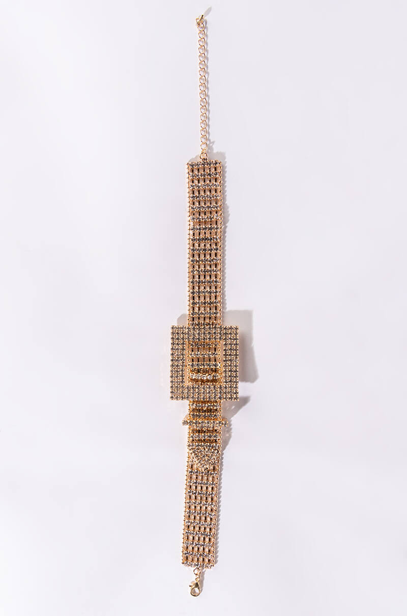 Side View Amara Buckle Statement Choker