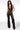 Front View Amaya Sleeveless Faux Leather Jumpsuit