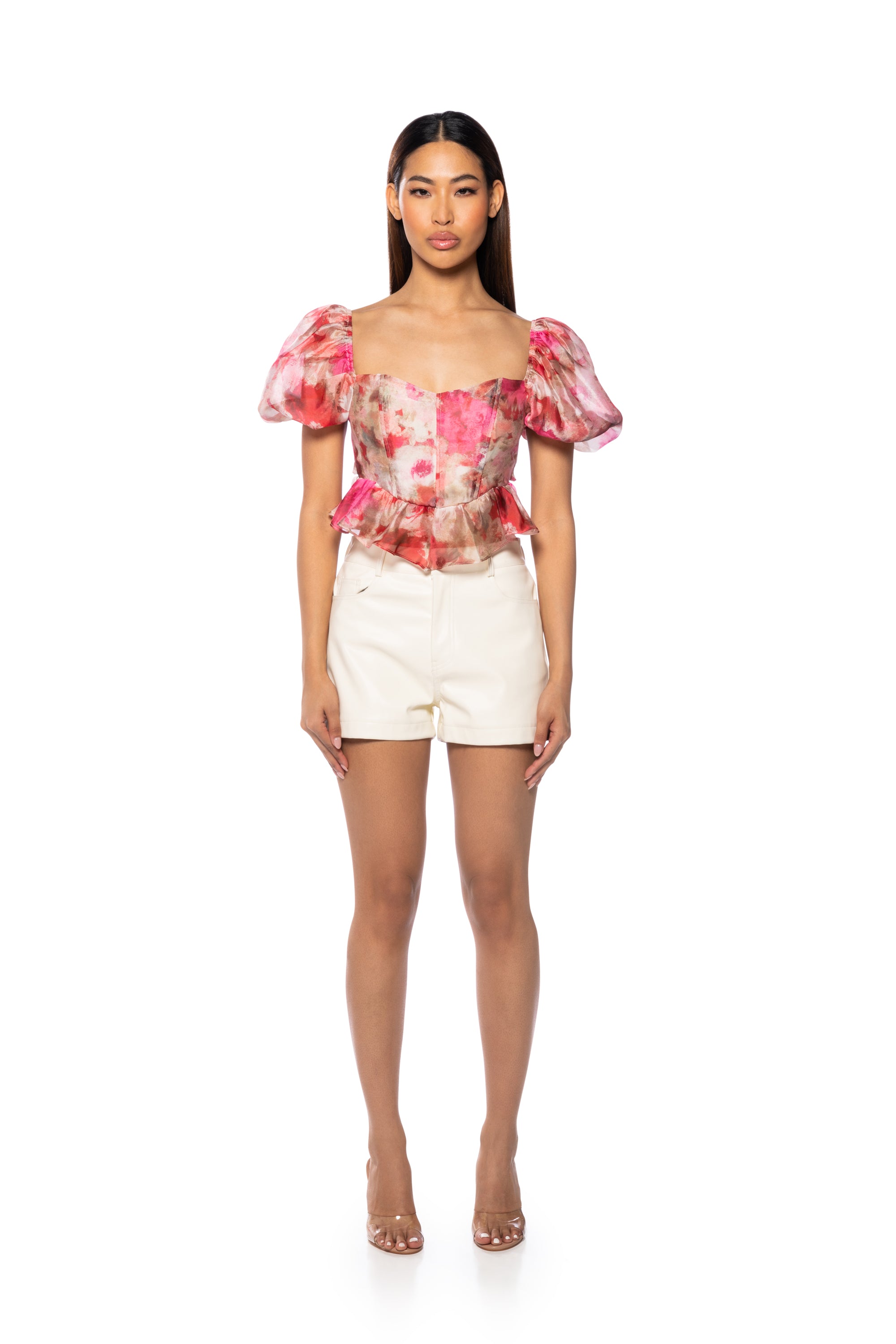 Extra View Amber Breeze Floral Flounce Top 6