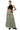 Side View Amelia Cargo Pocket Maxi Skirt In Light Green