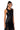 Side View Amelia Faux Leather Sleeveless Bodysuit