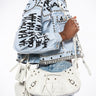 Front View Amirah White Purse