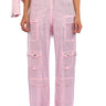 Front View Ammo Bonne Soiree Rhinestone Cargo Pants