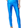 Front View Ammo X Akira Big Booty High Waist Faux Leather Pant In Blue