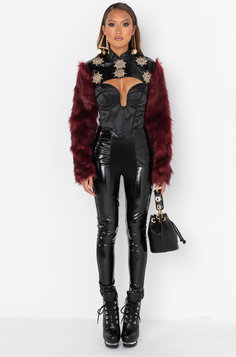 Full View Ammo X Akira Faux Patent Leather Leggings