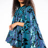 Front View Ammo X Akira Talking In Circles Sequin Poncho Mini Dress