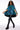 Back View Ammo X Akira Talking In Circles Sequin Poncho Mini Dress