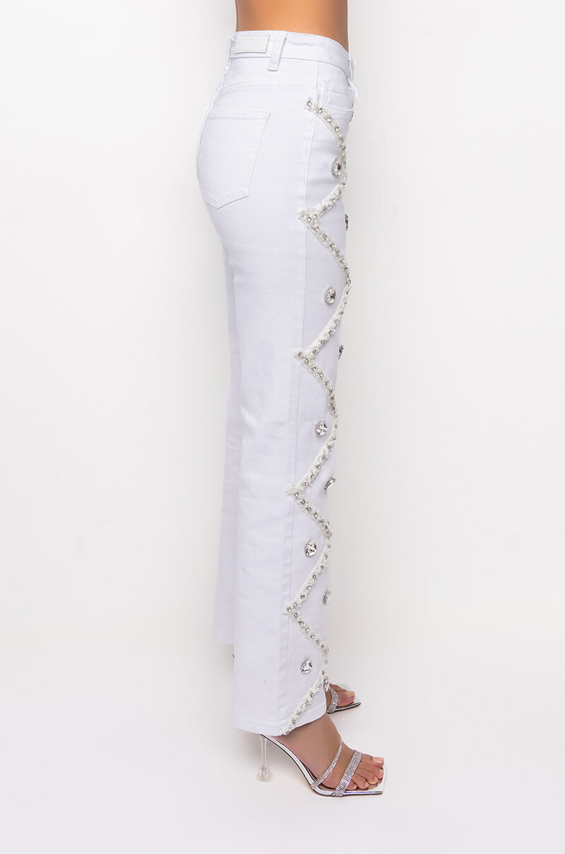 Full View Ammo X Akira Tinseltown Premium Rhinestone Straight Jeans 4
