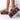 Front View And Another One Slip On Flatform Sandal in Rainbow