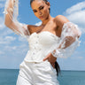 Front View Angel Babe Off The Shoulder Corset Blouse