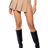 Front View Angel Belted Micro Mini Skirt