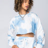 Front View Angel Dust Sweatshirt in Blue Multi